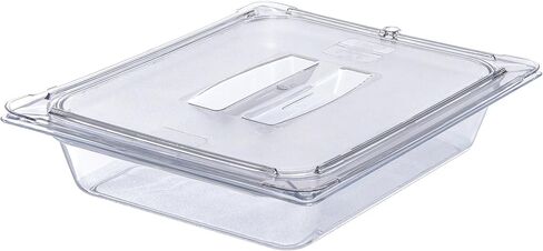 منتجات Carlisle FoodService 10220B07 Storplus نصف حجم وعاء الطعام، بولي كربونات، عمق 2.5 بوصة، شفاف in Kuwait