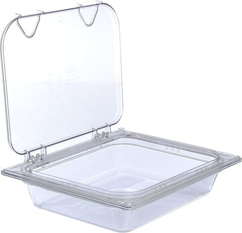 منتجات Carlisle FoodService 10220B07 Storplus نصف حجم وعاء الطعام، بولي كربونات، عمق 2.5 بوصة، شفاف in Kuwait