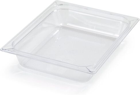 منتجات Carlisle FoodService 10220B07 Storplus نصف حجم وعاء الطعام، بولي كربونات، عمق 2.5 بوصة، شفاف in Kuwait