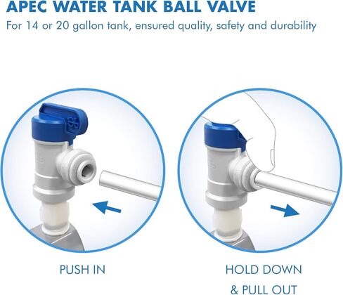 APEC Water Systems Tank Ball Valve (3/4" NPTF, 3/8" Output) in Saudi Arabia