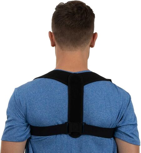 Posture Corrector for Women and Men,Adjustable Upper Back Brace, Breathable Back Support straightener, Providing Pain Relief from Lumbar, Neck, Shoulder, and Clavicle, Back in Saudi Arabia