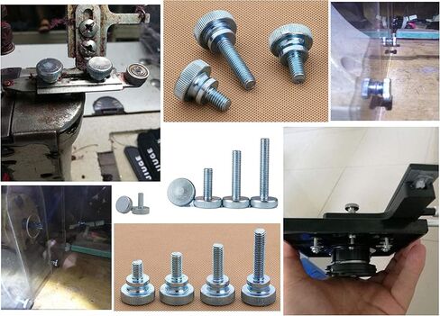 40 قطعة برغي يدوي مخرش من LBY ، M3 / M4 / M5 / M6 مسامير إبهام ملولبة بالكامل (خطوة واحدة ) وصواميل أجنحة مجموعة متنوعة من 8 أنواع ، مجلفن من الصلب الكربوني in Kuwait
