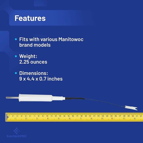 إيفرتيك برو 2006549 مسبار مستوى المياه بديل لماكينة صنع الثلج مانيتووك 20-0654-9 MAN2006549 in Kuwait