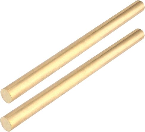 JAPCHET 2 قطعة 1 بوصة قطر قضيب نحاسي مخرطة بار، 12 بوصة طول شريط نحاسي، قضبان نحاسية صلبة عالية الجودة، قضيب نحاسي مستدير للحرف اليدوية، نموذج الطائرة، وسيارات السفن in Kuwait