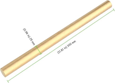 JAPCHET 2 قطعة 1 بوصة قطر قضيب نحاسي مخرطة بار، 12 بوصة طول شريط نحاسي، قضبان نحاسية صلبة عالية الجودة، قضيب نحاسي مستدير للحرف اليدوية، نموذج الطائرة، وسيارات السفن in Kuwait