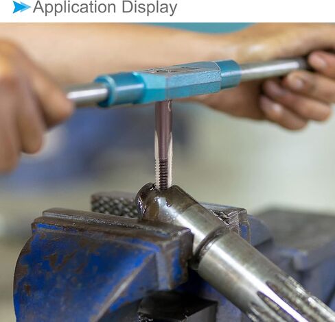 CoCud Hand Threading Taps, M5 x 0.8 Thread, Metric Alloy Tool Steel Screw Tapping Taper Bottom Tap - (Applications: for Machine Thread Repair), 2-Pairs in Kuwait