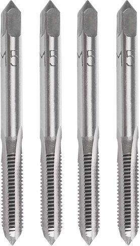 YXQ M3 x 0.5mm Tap Machine HSS Metric Right Hand Thread 3 Straight Flute Taps Taper and Plug, 4Pcs in Kuwait