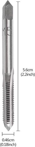 YXQ M3 x 0.5mm Tap Machine HSS Metric Right Hand Thread 3 Straight Flute Taps Taper and Plug, 4Pcs in Kuwait