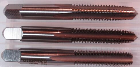 Kodiak Cutting Tools KCT202211 USA Made 10-32 Hand Threading Tap Set, Includes Taper, Plug and Bottom Taps, Ground Threads, High Speed Steel, H3 Limit, 4 Flute, 10 Diameter x 32 TPI (Pack of 3) in Saudi Arabia