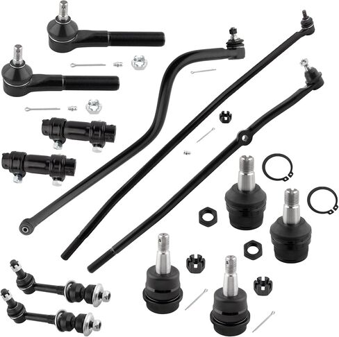 YMAUGP 13Pcs Suspension Kit Tie Rods Track Bars Set Ball Joints Tie Rod End Sway Bar End Links for 1998 1999 Dodge Ram 1500 2500 4WD K3134 K8195 ES3497 ES2012 DS1413 DS1457 DS1458 K7280 in Saudi Arabia