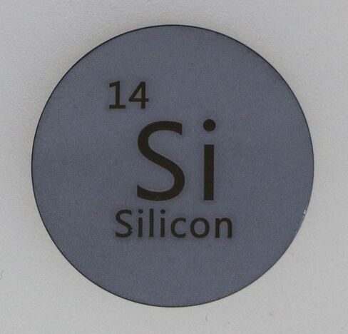 قرص معدني من السيليكون (Si) مقاس 24.26 مم نقي بنسبة 99.999% للتجميع أو التجارب in Kuwait