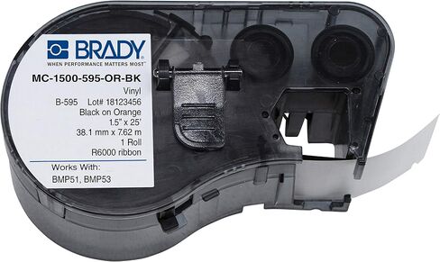 خرطوشة علامة BRADY ، أسود/برتقالي ، MC-1500-595-OR-BK in Kuwait