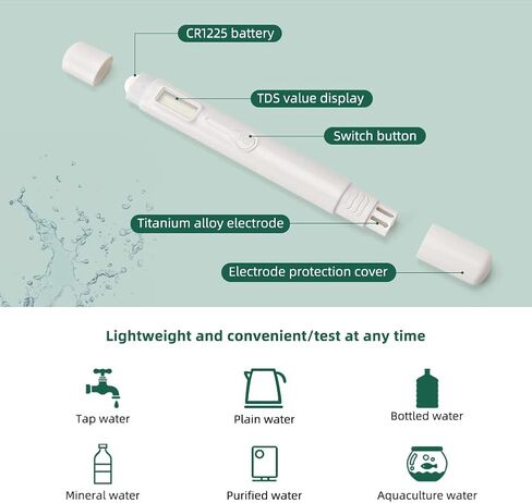 مقياس TDS الرقمي لاختبار صلابة مياه الشرب، مقياس جزء في المليون لحوض السمك المائي، جهاز اختبار المياه الصلبة لاختبار مياه الشرب لحماية صحة الأسرة in Kuwait