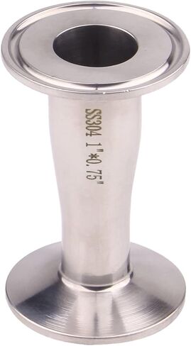 DERNORD Sanitary Fitting Reducer Fitting SUS304 Tri Clamp Ferrule Style 1-1/2" Tube OD to 1" Tube OD in Kuwait