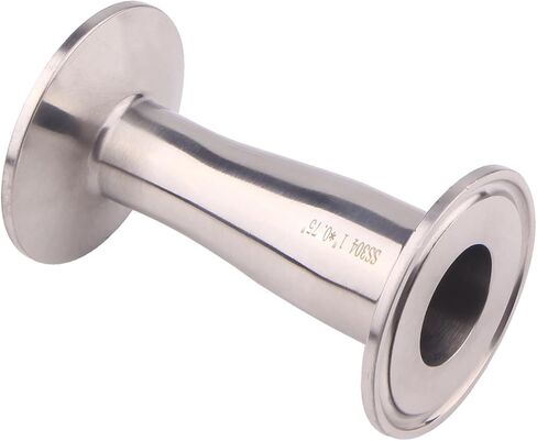 DERNORD Sanitary Fitting Reducer Fitting SUS304 Tri Clamp Ferrule Style 1-1/2" Tube OD to 1" Tube OD in Kuwait