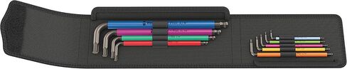 Wera Tools 05073593001 950 SPKL/9 SM N SB مجموعة مفاتيح سداسية ذات ذراع طويل، مقاس واحد، متعدد in Kuwait