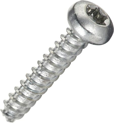 Steel Thread Rolling Screw for Plastic, Zinc Plated, Pan Head, Star Drive, #6-19 Thread Size, 3/4" Length (Pack of 100) in Saudi Arabia