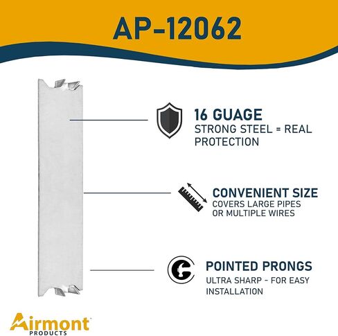 عبوة مختلطة: (10 قطع) لوحات أظافر 6 انش، (25 قطعة) 2.5 انش، فولاذ مجلفن قياس 16، تحمي السباكة والأسلاك وشوكات مدببة حادة، لوحة حماية ضد المسامير الخشبية in Kuwait