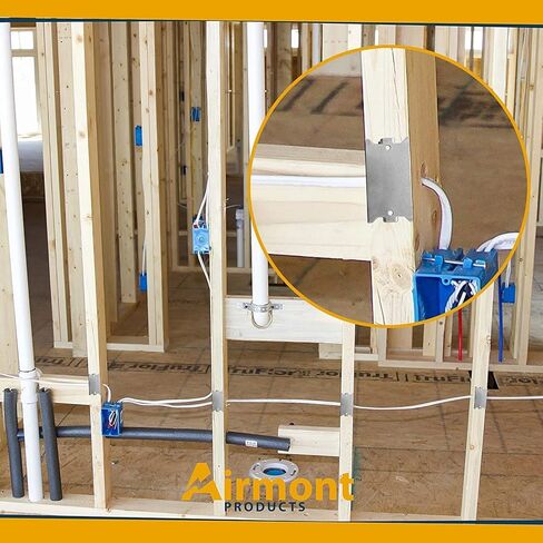 عبوة مختلطة: (10 قطع) لوحات أظافر 6 انش، (25 قطعة) 2.5 انش، فولاذ مجلفن قياس 16، تحمي السباكة والأسلاك وشوكات مدببة حادة، لوحة حماية ضد المسامير الخشبية in Kuwait