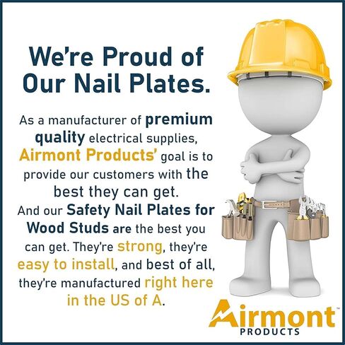 عبوة مختلطة: (10 قطع) لوحات أظافر 6 انش، (25 قطعة) 2.5 انش، فولاذ مجلفن قياس 16، تحمي السباكة والأسلاك وشوكات مدببة حادة، لوحة حماية ضد المسامير الخشبية in Kuwait