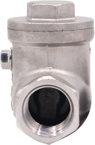 صمام فحص عمودي 1/2 بوصة من DERPIPE SUS304 صمام فحص محمل بنابض في الخط ضغط منخفض للتكسير CF8M WOG 1000 in Kuwait