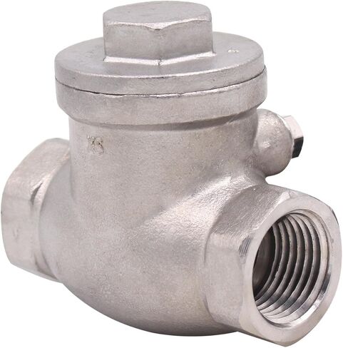 صمام فحص عمودي 1/2 بوصة من DERPIPE SUS304 صمام فحص محمل بنابض في الخط ضغط منخفض للتكسير CF8M WOG 1000 in Kuwait