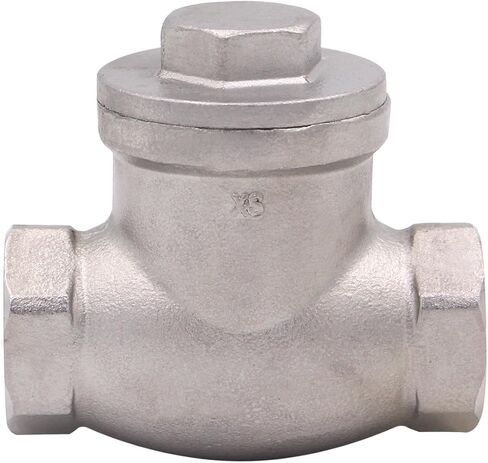 صمام فحص عمودي 1/2 بوصة من DERPIPE SUS304 صمام فحص محمل بنابض في الخط ضغط منخفض للتكسير CF8M WOG 1000 in Kuwait