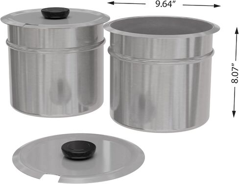KoolMore Commercial Bain Marie Countertop Food Warmer, Soup Station, and Buffet Table Server with Two Serving Pots and Tap, Stainless-Steel Steamer with Auto Shut Off (CFW-4T), Silver in Kuwait