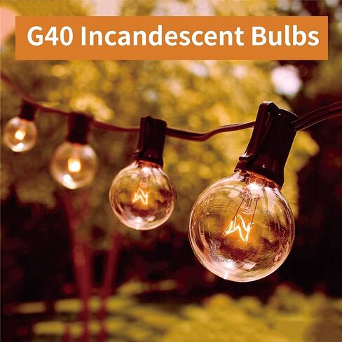 Meconard G40 Solar Replacement Bulbs, E12 Screw Base Shatterproof Globe LED Bulbs for Solar Outdoor String Lights, 1W LED Bulb, E12/C7 Candelabra Screw Base, 3V, Warm White, 25Pack in Kuwait