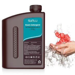 SUNLU 3D Printer Resin Detergent, Gentle on Hands 3D Resin Cleaner, Low Odour and Non-Toxic 3D Printed Resin, Reusable Resin Cleaner, Compatible Most 3D Printing Resins, UV Resin, 2KG Pack in Kuwait