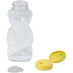Little Giant Plastic Bear Bottle Honey Squeeze Bottle with Flip-top Lid (12 Ounce, 12 Pack) (Item No. HBEAR12) in Saudi Arabia