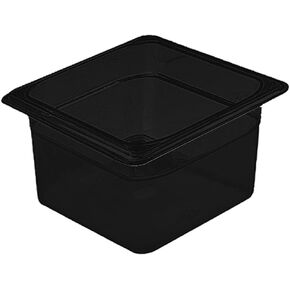 Cambro 64CW110 Camwear Food Pan plastic 1/6-size 4"D black - Case of 6 in Saudi Arabia