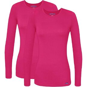 Sivvan Scrubs for Women - Long Sleeve Comfort Underscrub Tee 2-Pack in Saudi Arabia