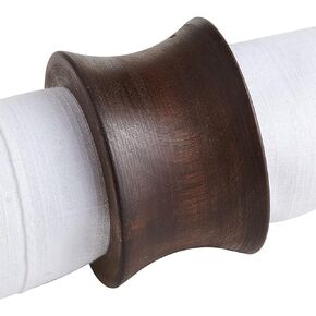 Rustic Napkin Rings Set of 4, Wooden Napkin Holders for Dining Tableware, Napkin Rings Bulk, Dinning Table, Everyday, Wedding, Anniversary Festival Baptism Thanksgiving Party of Table Setting