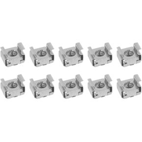 METALLIXITY Cage Nuts (M5x9.3mm) 10Pcs, Stainless Steel Rack Mount Square Hole Hardware Cage Nuts - for Server Rack Cabinet Shelve, Silver Tone in Kuwait