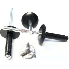 Mill Exploding Pop Rivets 3/16" Tri-Fold Medium Aluminum Head Steel Mandrel .040 - .354 Grip Range Fastener