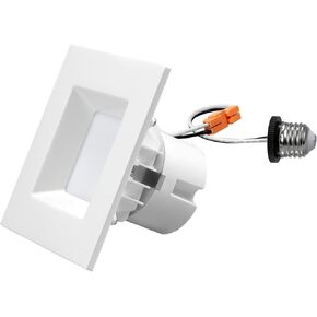 HL-88266 4 Inch Led Square Downlight,Smooth Retrofit Trim, 5CCT Celectable, ETL Certified (1) in Saudi Arabia