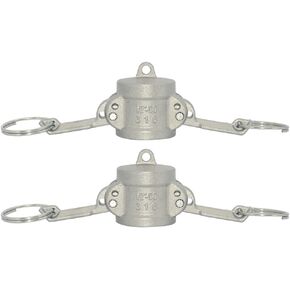 VARMHUS Trash Pump Adapter Dust Cap/Dust Cover,Type DC Cam and Groove Hose Pipe Fitting Coupler,Stainless Steel 316 (1/2")