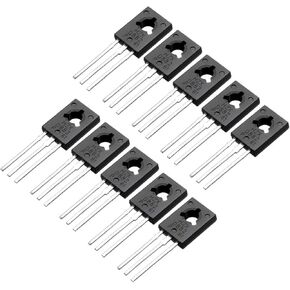uxcell 10 Pcs D882 Transistor 3A TO-126 NPN 3 Pins PCB Through Hole Bipolar Transistor 30V 3A 1.25W in Saudi Arabia