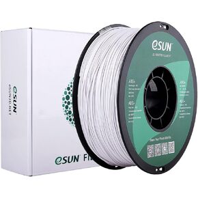 eSUN ABS+ Filament 1.75mm, 3D Printer Filament ABS Plus, Dimensional Accuracy +/- 0.05mm, 1KG Spool (2.2 LBS) 3D Printing Filament for 3D Printers, Cold White