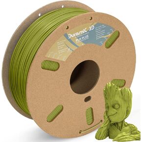 DURAMIC 3D PLA Plus Filament 1.75 مم أبيض 1 كجم، 1.75 PLA Pro 3D خيوط الطابعة 8 مرات قوة، 1 كجم من الورق المقوى بكرة طباعة ثلاثية الأبعاد دقة الأبعاد 99% +/- 0.03 مم