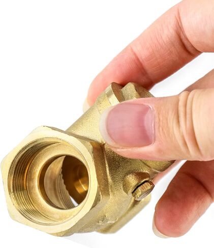 QWORK 2 حزمة 3/4 "أنثى موضوع النحاس صمام الاختيار الأفقي DN20 - 232 رطل لكل بوصة مربعة في اتجاه واحد غير عودة صمام الاختيار لمنع تدفق المياه in Kuwait