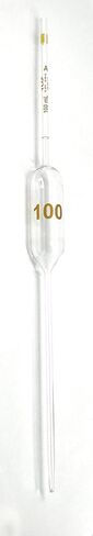 CHEM SCIENCE INC 123.202.17 Pipette Volumetric with One Mark, Accuracy As Per Class A, Capacity 100 mL, Non Serialized (Pack of 3) in Saudi Arabia