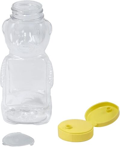Little Giant Plastic Bear Bottle Honey Squeeze Bottle with Flip-top Lid (12 Ounce, 12 Pack) (Item No. HBEAR12) in Saudi Arabia