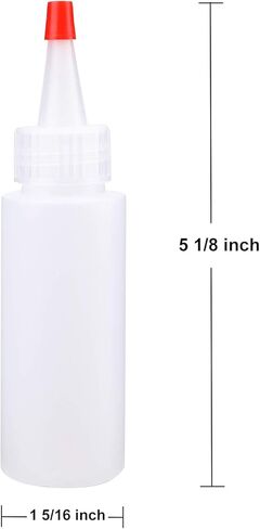 عبوة من 40 عبوة من زجاجات بهارات بلاستيكية مضغوطة بسعة 59 مل مع أغطية رأس حمراء، زجاجات صغيرة فارغة قابلة لإعادة التعبئة للتلويج، تزيين البسكويت، الصلصات، التوابل والفنون، الحرف اليدوية in Kuwait