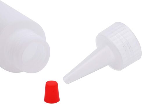 عبوة من 40 عبوة من زجاجات بهارات بلاستيكية مضغوطة بسعة 59 مل مع أغطية رأس حمراء، زجاجات صغيرة فارغة قابلة لإعادة التعبئة للتلويج، تزيين البسكويت، الصلصات، التوابل والفنون، الحرف اليدوية in Kuwait