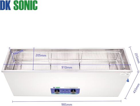 منظف ​​بندقية بالموجات فوق الصوتية DK SONIC 30L مع سلة توقيت وخزان من الفولاذ المقاوم للصدأ للبندقية، وأجزاء البنادق، والرصاص، واللوازم العسكرية، والنحاس، والمكربن، وأجزاء المحرك (30 لتر، 110 فولت) in Kuwait