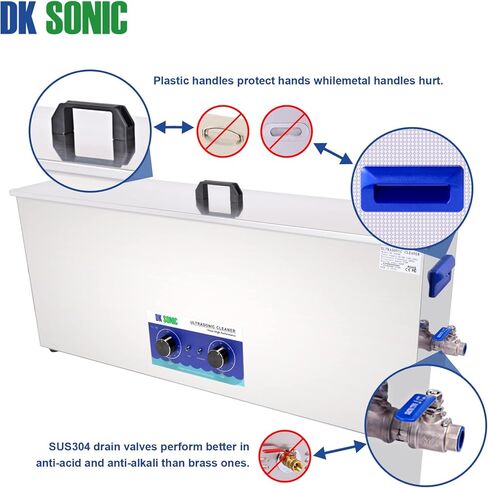 منظف ​​بندقية بالموجات فوق الصوتية DK SONIC 30L مع سلة توقيت وخزان من الفولاذ المقاوم للصدأ للبندقية، وأجزاء البنادق، والرصاص، واللوازم العسكرية، والنحاس، والمكربن، وأجزاء المحرك (30 لتر، 110 فولت) in Kuwait