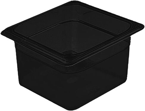Cambro 64CW110 Camwear Food Pan plastic 1/6-size 4"D black - Case of 6 in Saudi Arabia