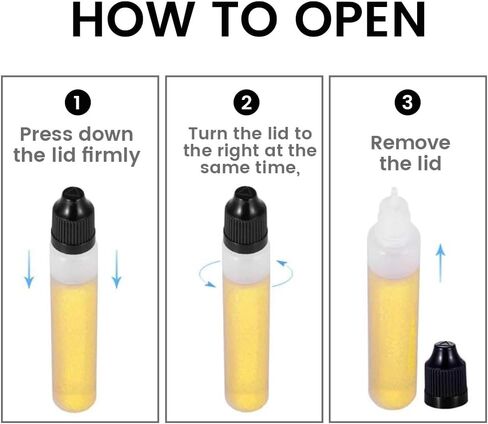 جويكلاب عبوة من 20 زجاجة قطارة من بلاستيك البولي ايثيلين عالي الكثافة 30 مل بتصميم يونيكورن سعة 1 اونصة قابلة للضغط مع غطاء مقاوم للاطفال ورأس رفيع (اسود) in Kuwait